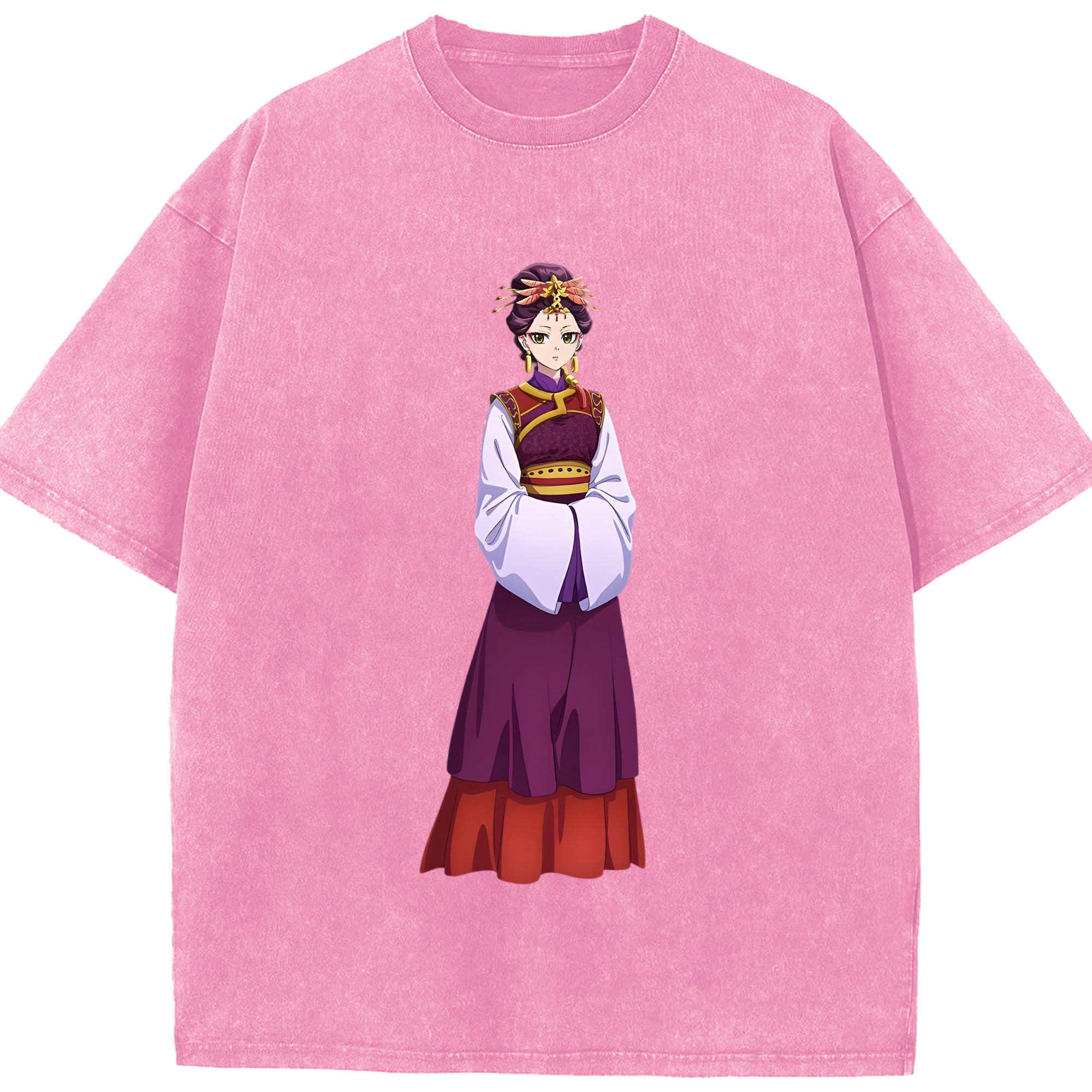 （画像用） 薬屋のひとりごと The Apothecary Diaries 綿100% ヴィンテージ風 半袖Tシャツ（フロントプリント）